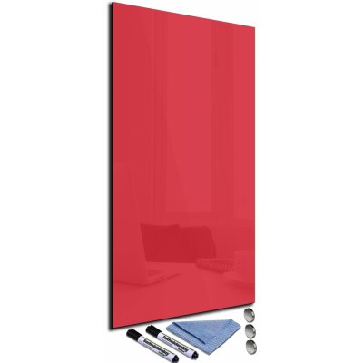 Glasdekor Magnetická skleněná tabule 30 x 60 cm červená