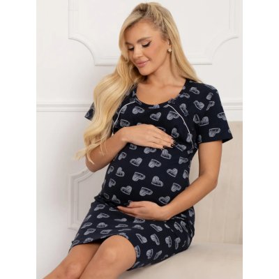 LUPOLINE maternity and breastfeeding nightdress 3025 - black -  -  Baby Shop