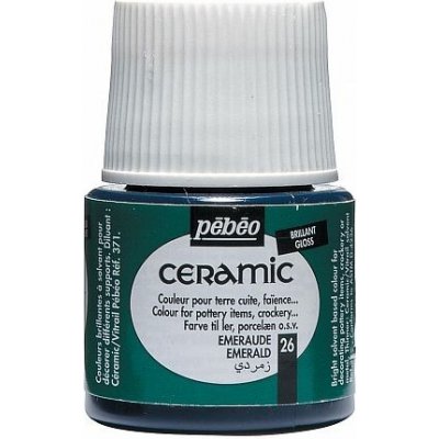 Pébéo č.17 Ceramic č.26 45 ml smaragdově zelená – Zboží Mobilmania
