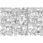 Podložka na stůl PP 60 x 40 cm monsters – Zboží Dáma