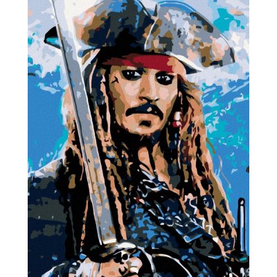 Diamondi Diamantové malování JACK SPARROW II 40 x 50 cm vypnuté plátno na rám – Sleviste.cz