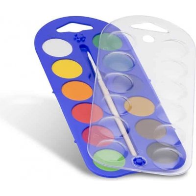 Primo vodové barvy 25 mm 12 barev + štětec – Zboží Dáma