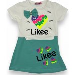 Dassi Dívčí mentolové šaty Mentolová – Zboží Dáma