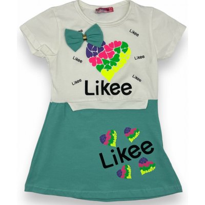 Dassi Dívčí mentolové šaty Mentolová – Zboží Dáma