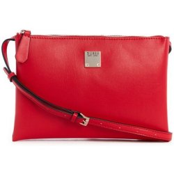 Guess Lenia Mini Double-Zip crossbody červená kabelka - Nejlepší Ceny.cz