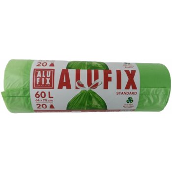 Alufix Sáčky do odpadkového koše zatahovací 15µm 60 l 20 ks zelené
