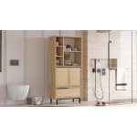 Hanah Home Bathroom Cabinet ON9C-SU Walnut Oak – Zboží Mobilmania
