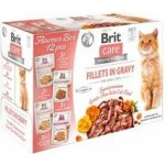 Brit Care Cat Fillet in Gravy krůta kachna losos a kuře 12 x 85 g – Sleviste.cz