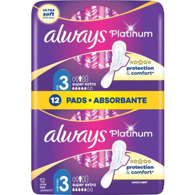 Always Platinum Day & Night velikost 3 Vložky S křidélky 12 ks – Zboží Dáma