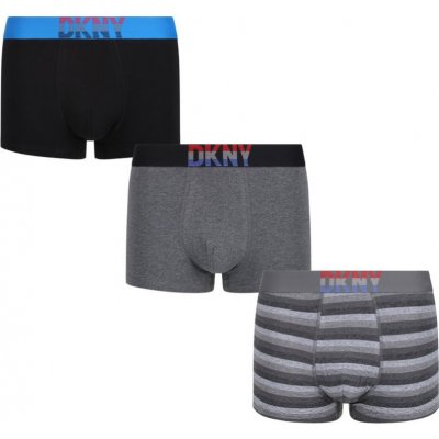 DKNY pánské boxerky U5 6660 DKY 3PKB Hinton vícebarevné 3 pack – Sleviste.cz