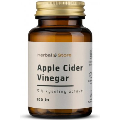 Apple Cider Vinegar kapsle 5 % kyseliny octové 100 kapslí – Hledejceny.cz