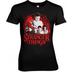 Dámské tričko Stranger Things skupina černé – Zboží Dáma