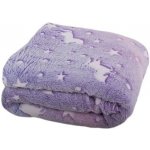 Verk Svíticí deka Soft Dreams Stars fialová 150x200 – Zboží Dáma