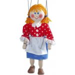 Mašek umělecká výroba Loutka dřevěná Mařenka 20 cm – Zbozi.Blesk.cz