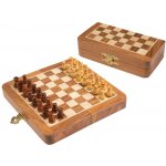 Philos Mini cestovní šachy, dřevěné v boxu, pole 12 mm, skládací, magnetické - 2719 – Zboží Živě