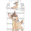 Dětské povlečení Jerry Fabrics povlečení Bambi Stripe Baby bílé 100 x 135 , 40 x 60 cm