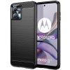 Pouzdro a kryt na mobilní telefon Motorola Beweare Ohebný carbon kryt na Motorola Moto G13 / G23 černý