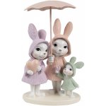 Dekorace králičí rodinka pod deštníkem 11*10*17 cm – Hledejceny.cz