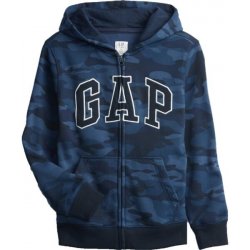 Gap 419551-00 dětská mikina fleece tmavě modrá