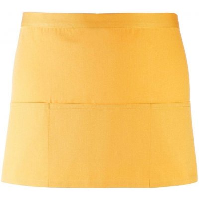 Premier PR155 Krátká zástěra do pasu s kapsou Colours žlutá sunflower – Hledejceny.cz