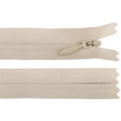 Spirálový zip skrytý YKK No 4 délka 60 cm Varianta: 572 béžová nejsv., Balení: 1 ks – Hledejceny.cz