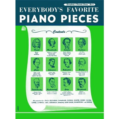 Music Sales America Noty pro piano Everybody's Favorite Piano Pieces – Zboží Mobilmania