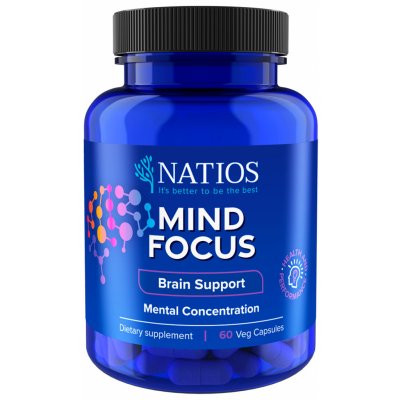 NATIOS Mind Focus, 60 veganských kapslí