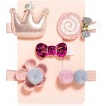 BrushArt KIDS Little princess hair clip set sponky do vlasů Pink – Zboží Dáma