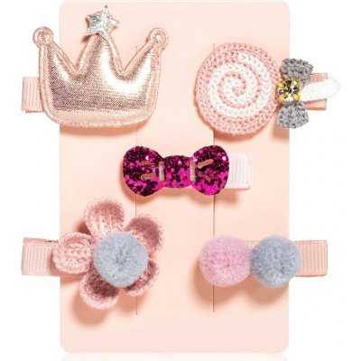 BrushArt KIDS Little princess hair clip set sponky do vlasů Pink – Zboží Dáma