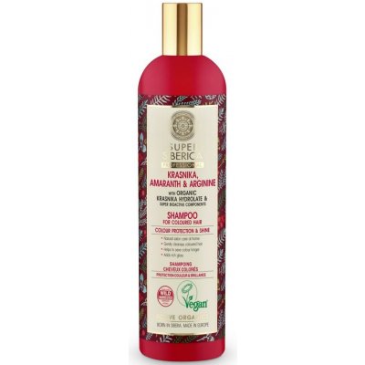 Natura Siberica Krasnika Amaranth & Arginine šampon pro barvené vlasy 400 ml – Zboží Mobilmania