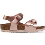 Birkenstock Rio Birko-Flor Electric Metallic No dětské sandály růžové – Hledejceny.cz