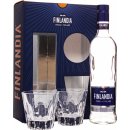Vodka Finlandia 40% 0,7 l (dárkové balení 2 sklenice)