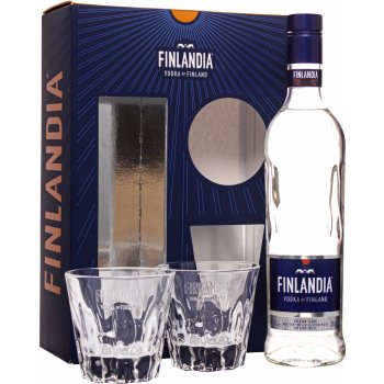 Finlandia 40% 0,7 l (dárkové balení 2 sklenice)