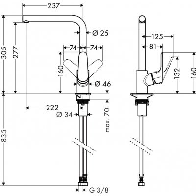 Hansgrohe FOCUS 31817800 – Zboží Mobilmania