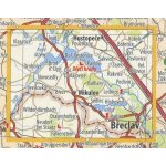 KČT 88 Pavlovské vrchy a dolní Podyjí - nástěnná turistická mapa 90 x 60 cm Varianta: mapa v dřevěném rámu, Provedení: Ticiago černý