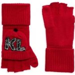 Karl Lagerfeld Paris dámské červené zimní rukavice Logo Knit – Hledejceny.cz