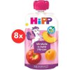 Příkrm a přesnídávka HiPP BIO Hippies Jablko Broskev Mirabelka 8 x 100 g