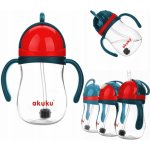 Akuku láhev s brčkem a závažím modro/červený 280 ml – Sleviste.cz