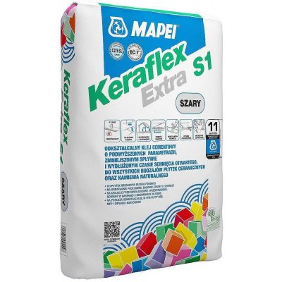 Mapei Keraflex Extra S1 Lepidlo 25 kg šedé – Zboží Mobilmania