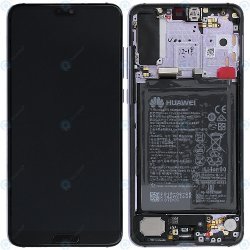 LCD Displej + Dotykové sklo + Přední kryt Huawei P20 Pro - originál