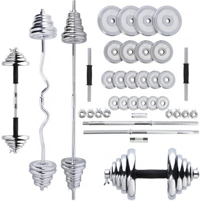 HMS STC55 Činkový set v kufru chrom 55 kg – Zbozi.Blesk.cz