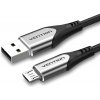 usb kabel Vention COAHF Luxury USB 2.0 na microUSB, 3A, 1m, šedý