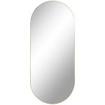 Nordic Living Zlaté kovové nástěnné zrcadlo Vincent 35 x 80 cm – Hledejceny.cz
