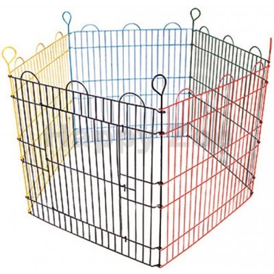 Karlie Flamingo kovová ohrádka Pentagon barevná 90 x 90 x 60 cm – Zboží Dáma