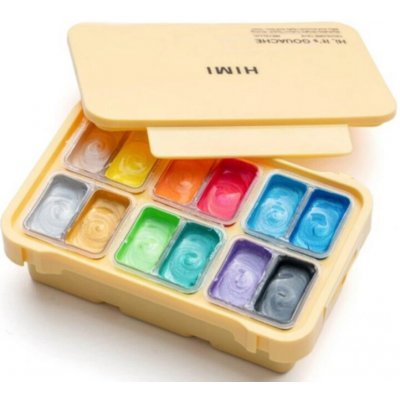 Himi kvašové barvy Twin Cup Gouache Set 12 barev – Zboží Mobilmania