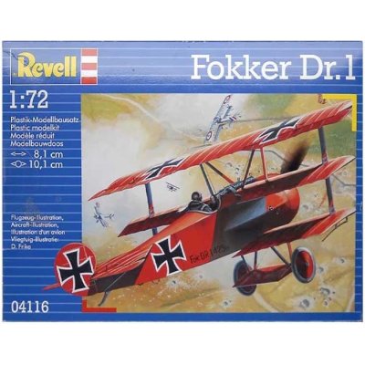 Revell ModelKit letadlo 04116 Fokker DR. 1 Triplane 1:72 – Zbozi.Blesk.cz