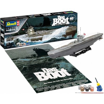 Revell Gift-Set ponorka 05675 Movie Set DAS BOOT 40th Anniversary 1:144 – Sleviste.cz