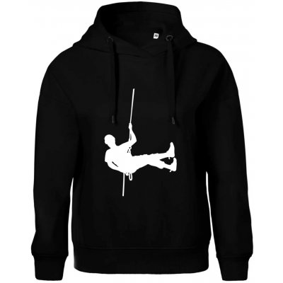 Visící horolezec Oversized mikina dámská Moon kratší + širší Černá – Zboží Dáma