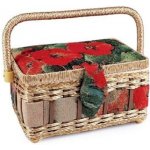 Kazeta - košík na šicí potřeby - vlčí máky – Zboží Dáma
