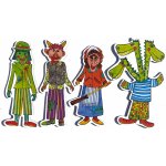 Marionetino Drak, Čert, Ježibaba, Vodník loutky pro děti 4 ks Průhledný sáček: Baleno ve fólii – Zboží Dáma